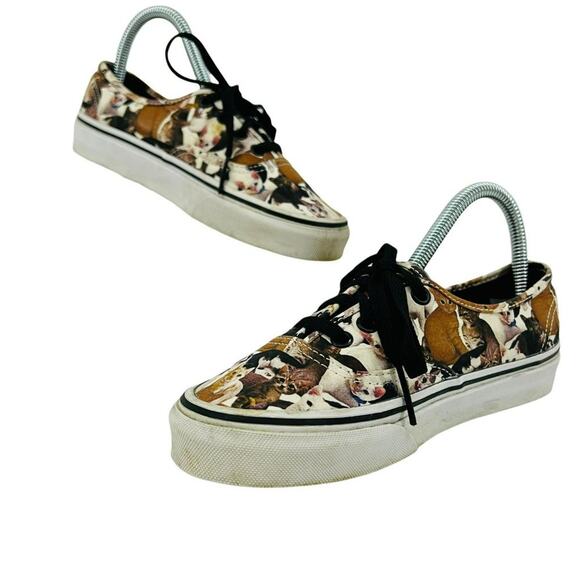 Vans ASPCA Cat Printed Canvas Mens 4.5 Womens 6 Low Top Sneaker - Picture 10 of 10